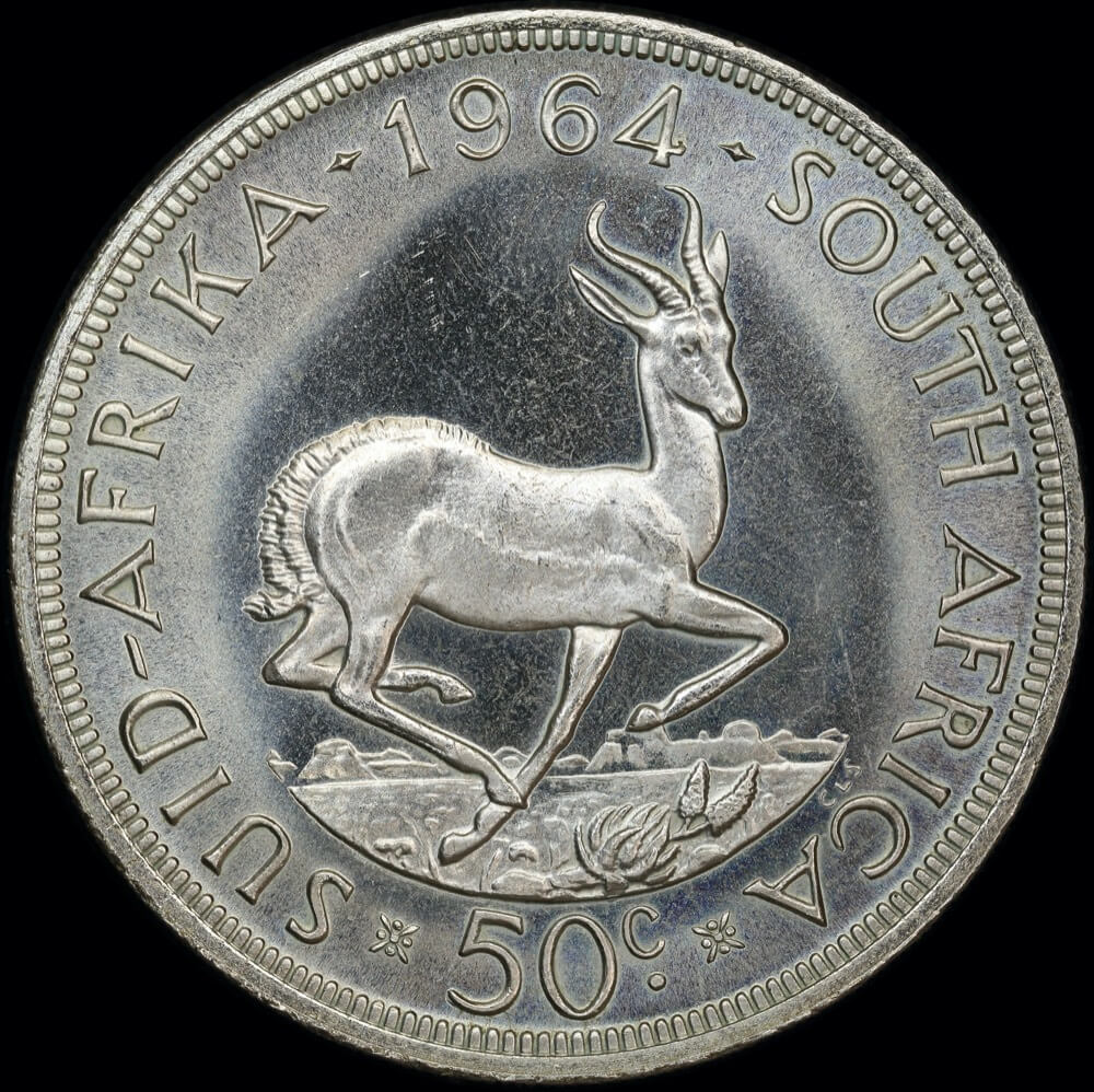 South Africa 1964 Silver 50 Cents KM#62 PCGS PL67 product image