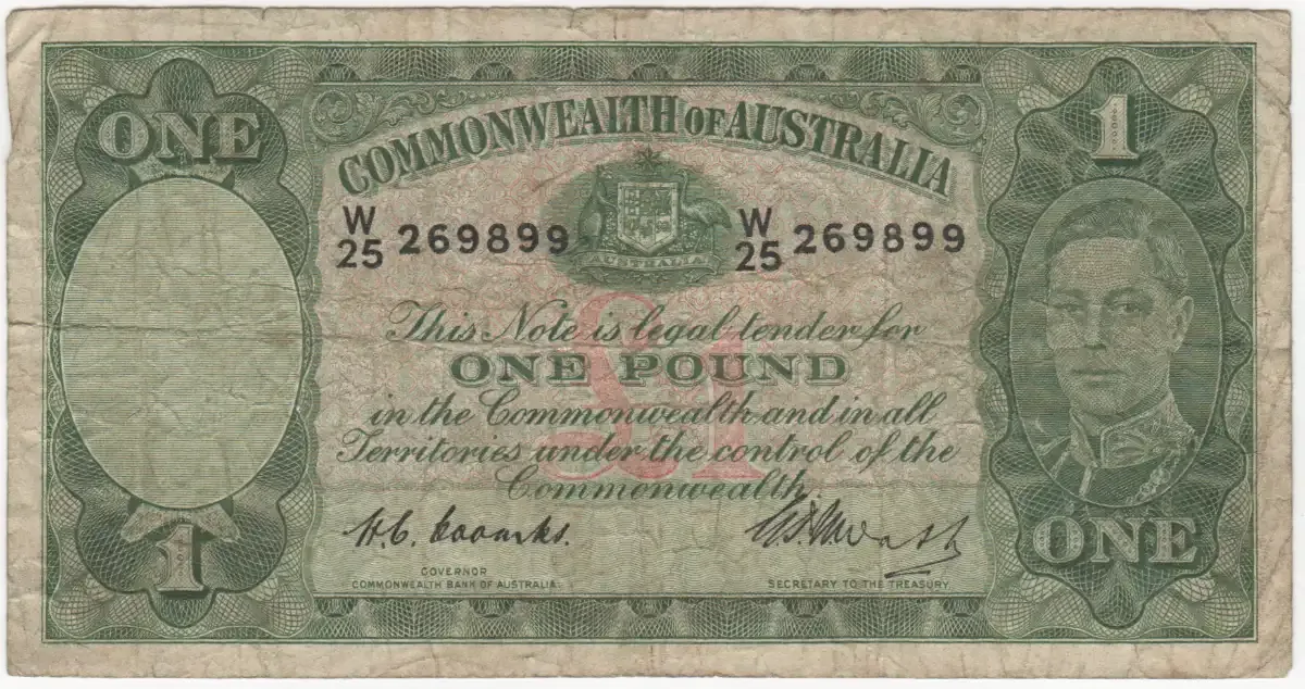 1949 One Pound Coombs/Watt R31 Very Good product image