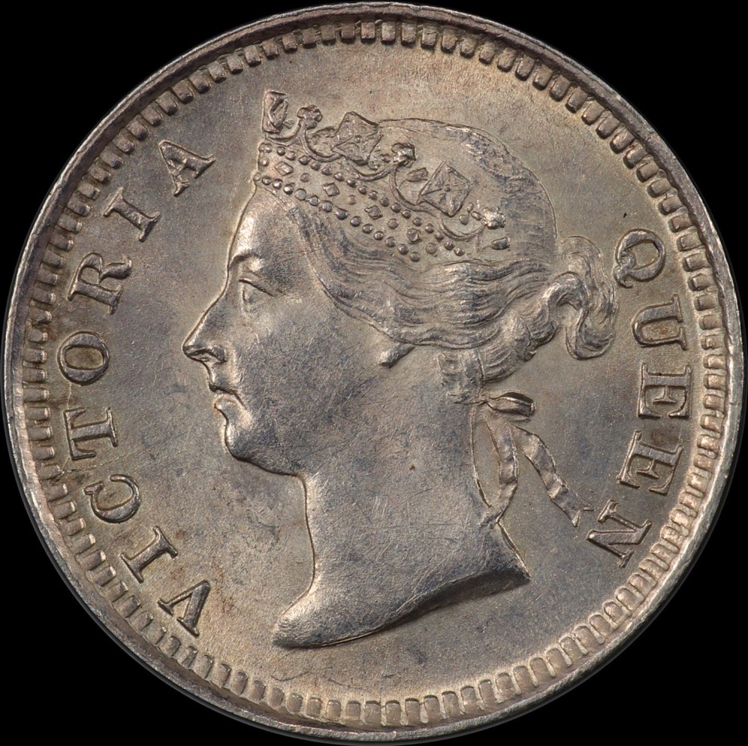 Straits Settlements 1888 Silver 5 Cents KM#10 PCGS MS63 product image