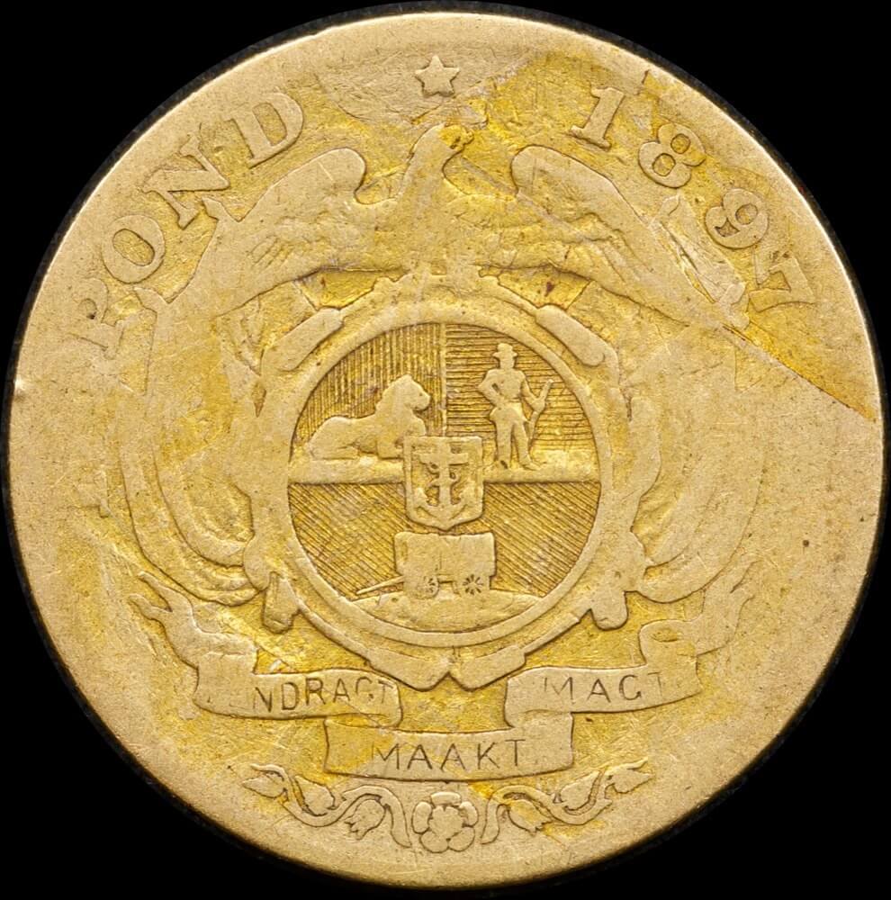 South Africa 1897 Gold Pond Fine product image