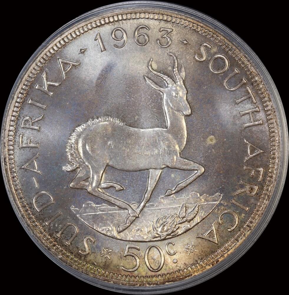 South Africa 1963 Silver 50 Cents KM#62 PCGS PL67 product image