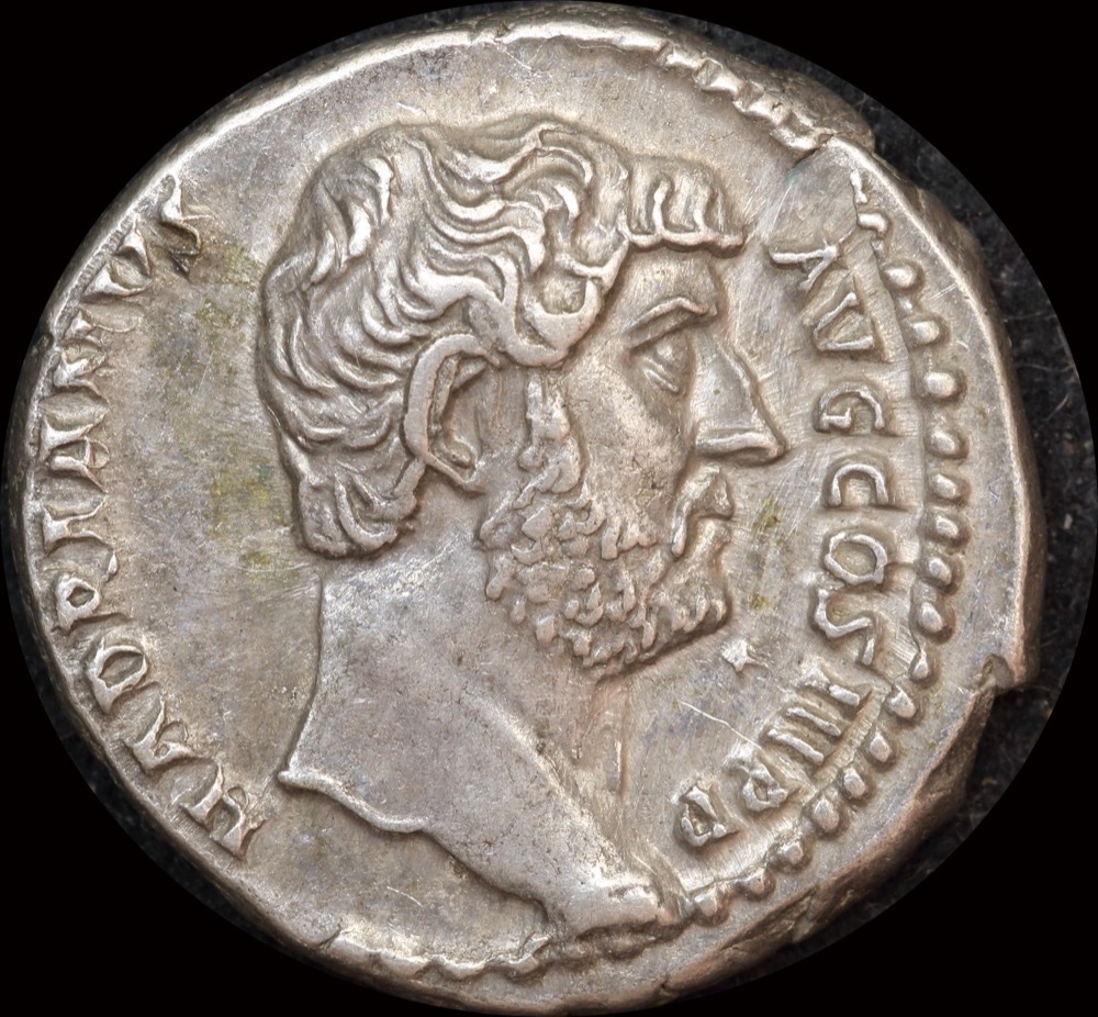 Ancient Rome (Imperial) 134 AD Hadrian Denarius Victory RIC 282 Extremely Fine product image