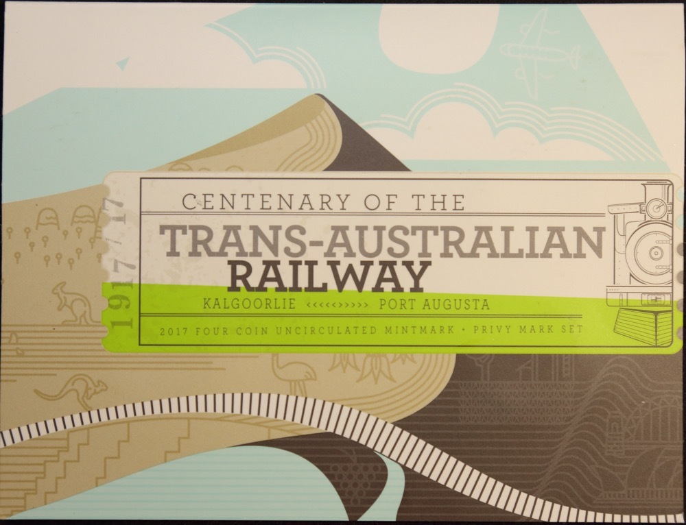 2017 Four Coin Privy Mark Set Trans Australian Railway Centenary product image