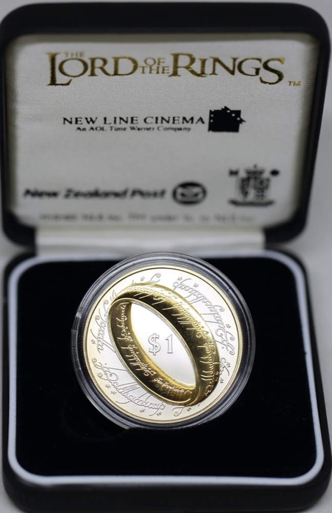 New Zealand 2003 Silver 1 Dollar Coin Lord of the Rings - Ring of Power product image
