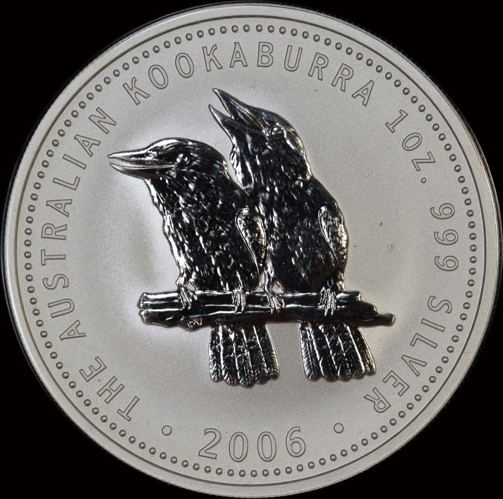2006 Silver One Ounce Unc Coin Kookaburras on Fence product image