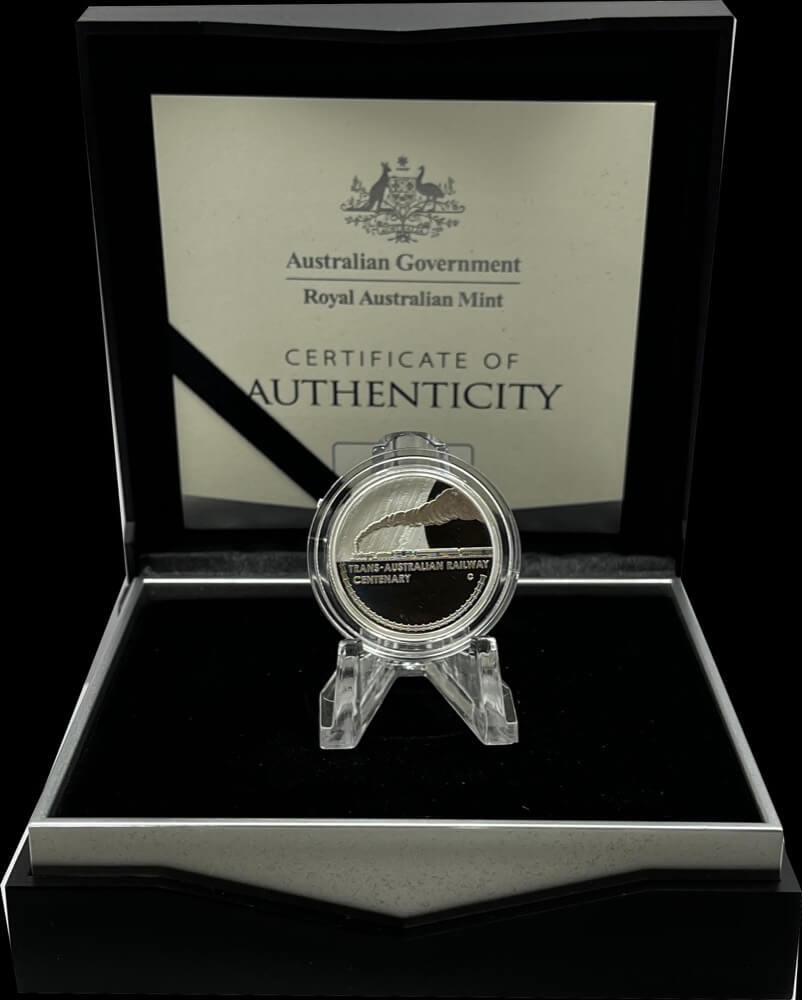 Australia 2017 1 Dollar Silver Proof Coin Trans Australian Railway Centenary product image