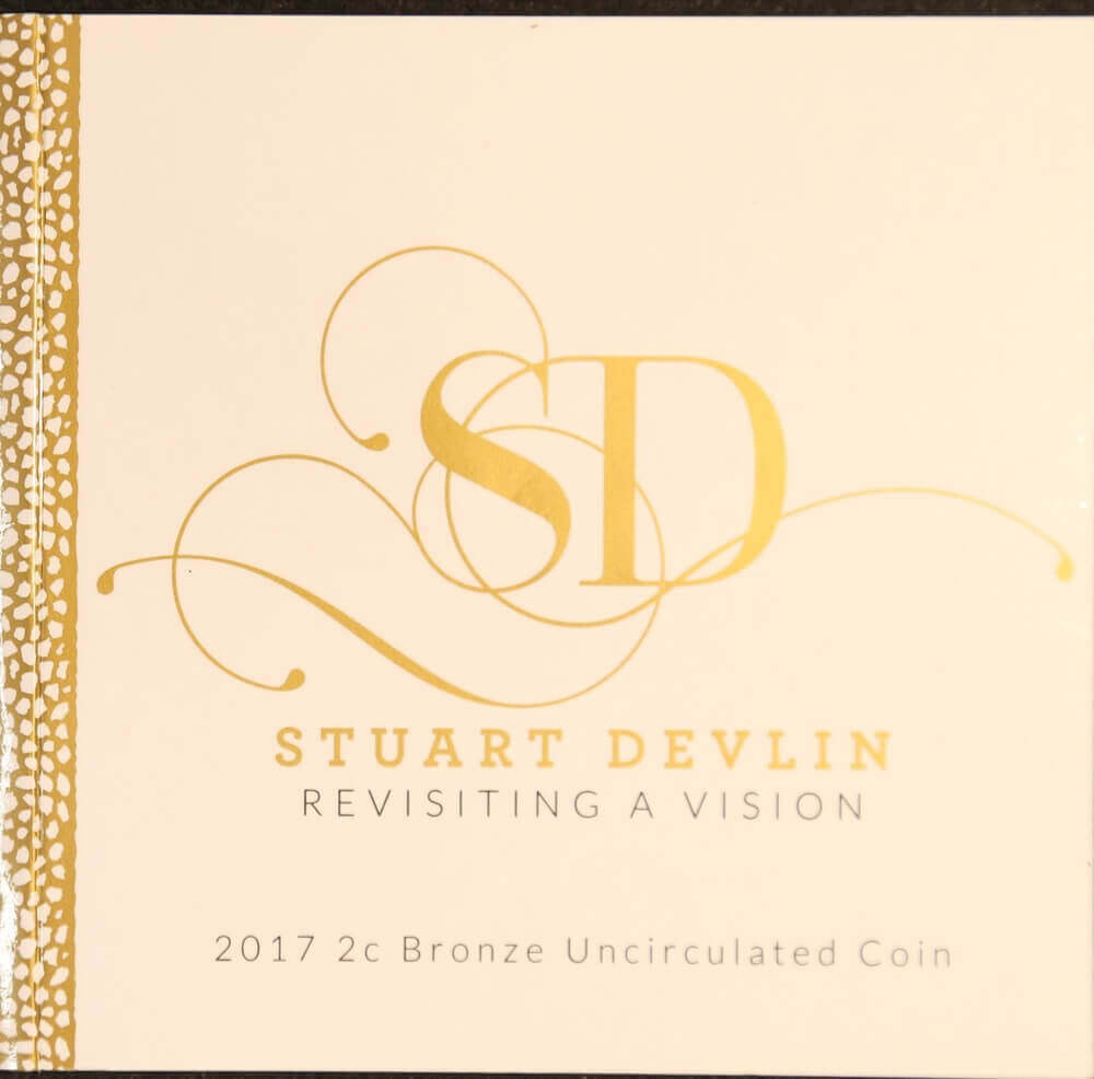 2017 2 Cent Bronze Uncirculated Coin - Stuart Devlin Commemorative product image