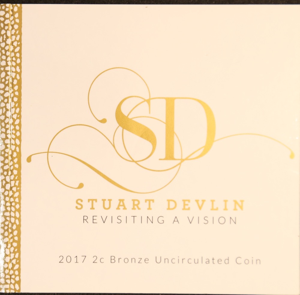 Australia 2017 2 Cent Bronze Uncirculated Coin Stuart Devlin commemorative product image