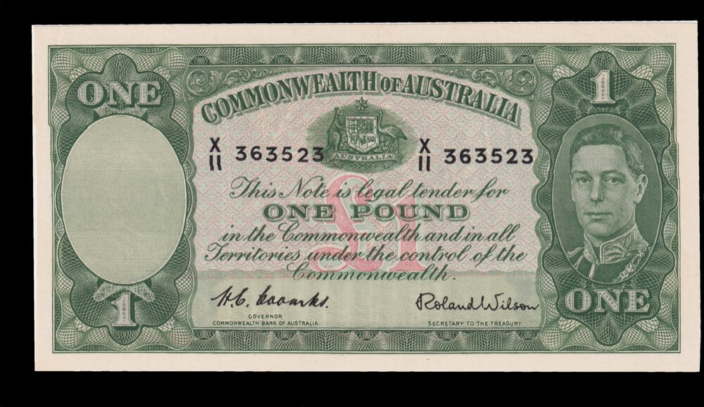 1952 One Pound Coombs/Wilson R32 good EF product image