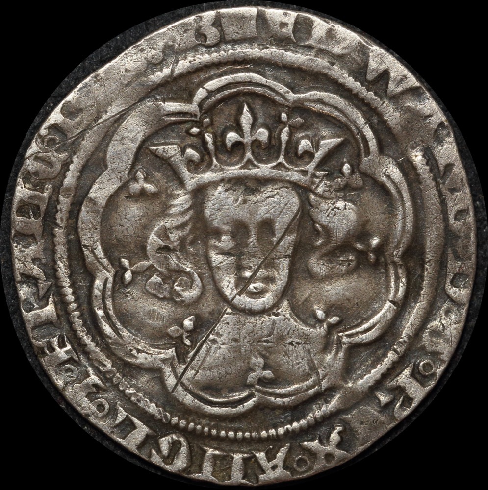 1351 ~ 1362 Silver Groat Edward III cf S#1565 Fine product image