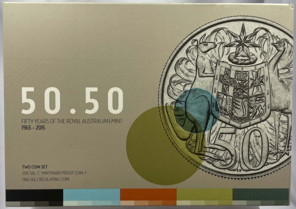 Australia 2015 Two Coin Proof Set 50th Anniversary 50.50 product image