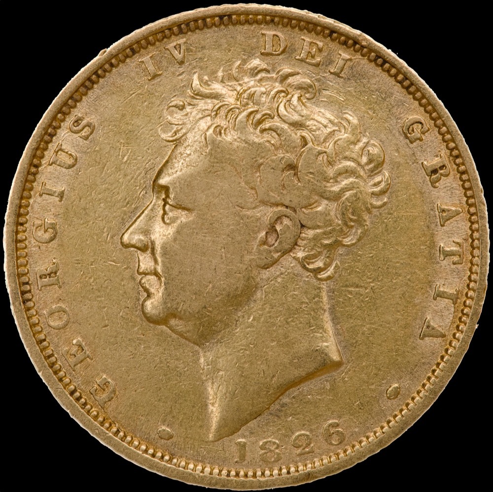1826 Gold Sovereign George IV S#3801 Fine product image