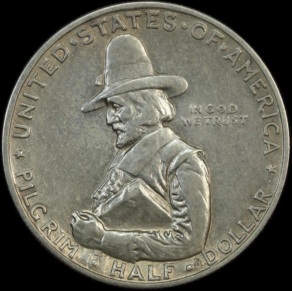 United States 1920 Silver Half Dollar Pilgrim Tercentenary Extremely Fine product image
