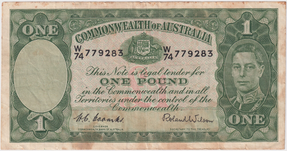 1952 One Pound Coombs/Wilson R32 Very Good product image