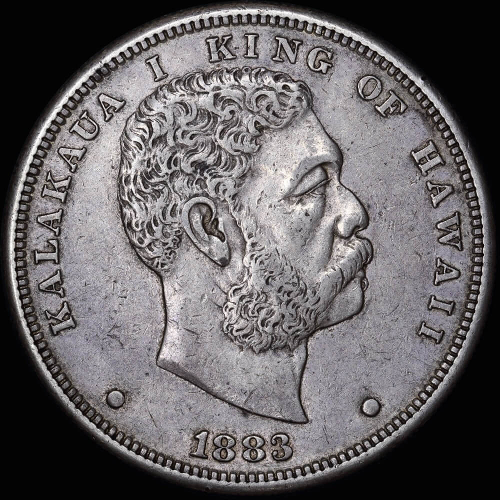 Hawaii 1883 Silver Dollar KM#7 Very Fine product image