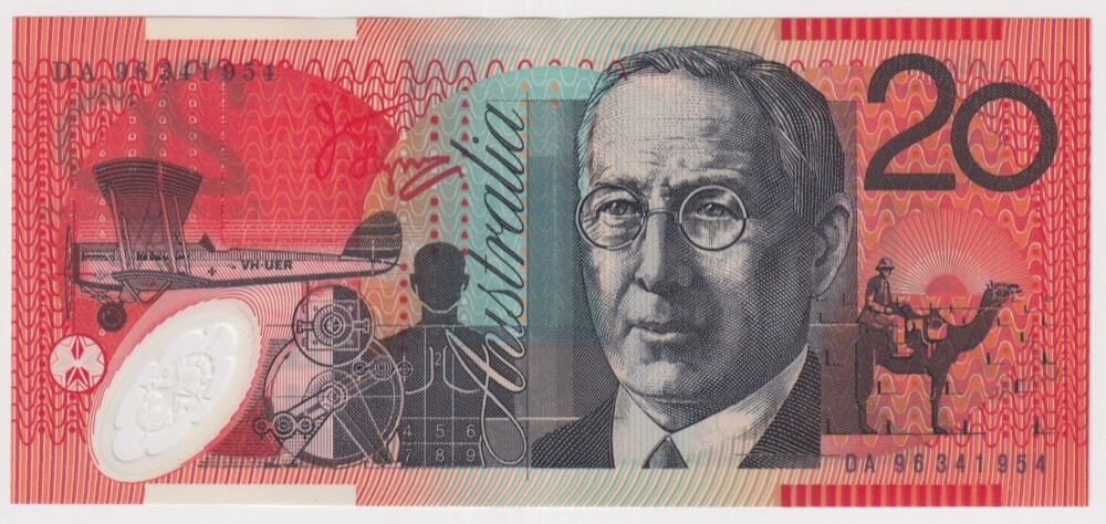1996 $20 Note Fraser/Evans DA96 Last Prefix R416cL Uncirculated product image