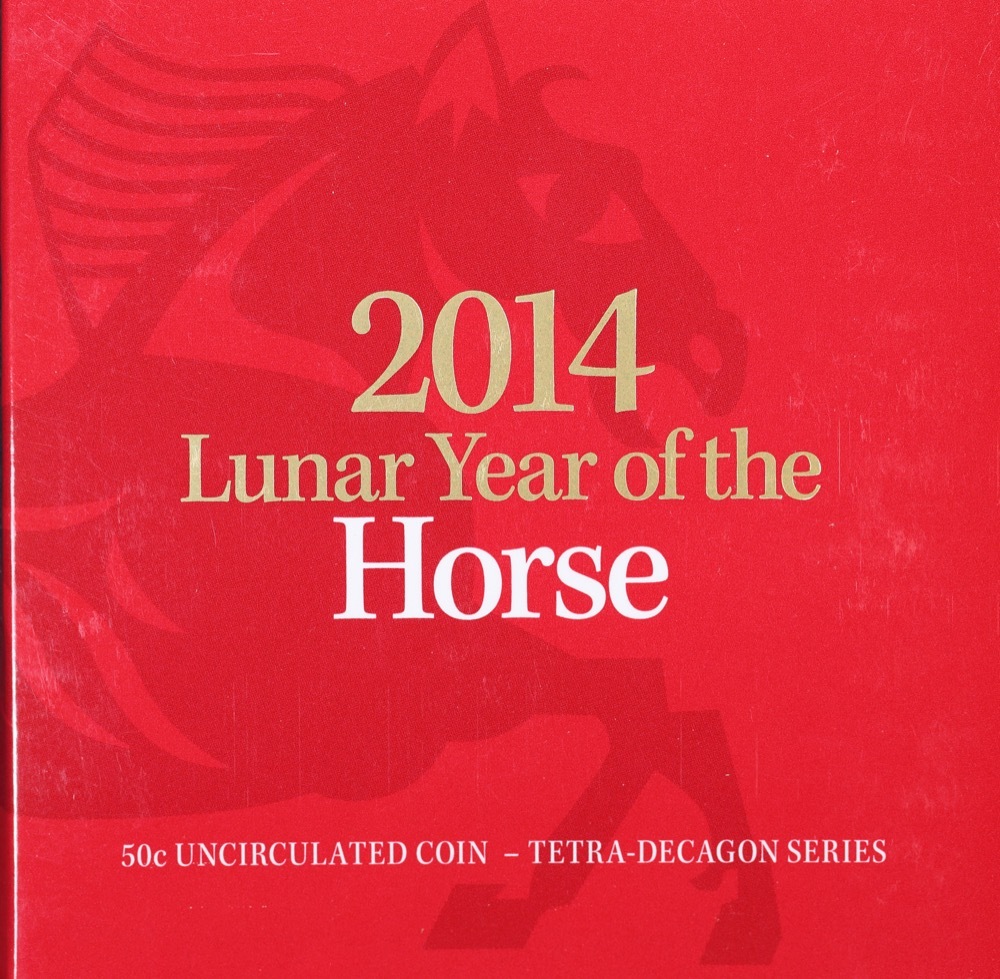 Australia 2014 50 Cents Uncirculated Coin Chinese Lunar Horse product image