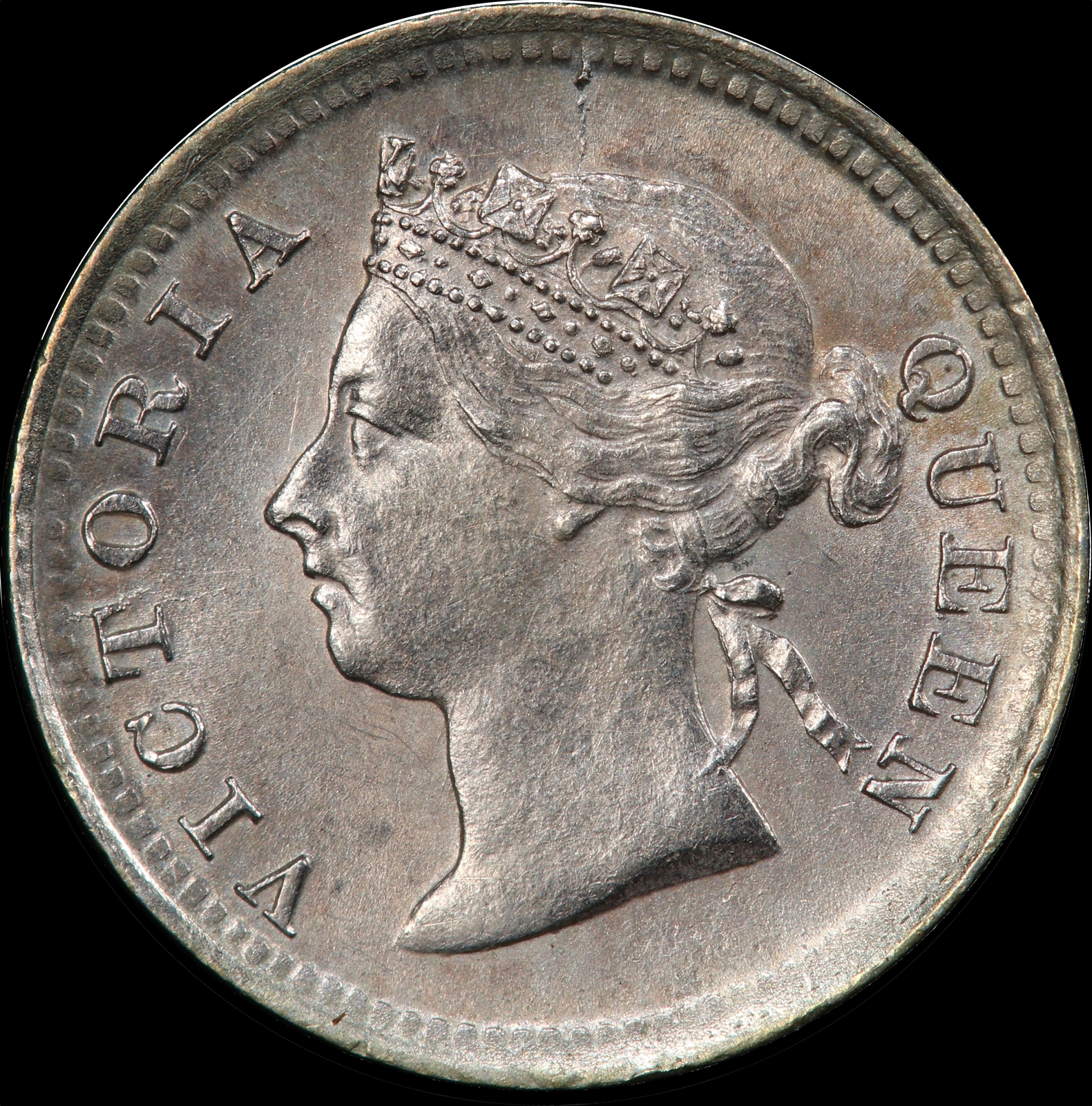 Straits Settlements 1891 Silver 5 Cents KM#10 PCGS MS62 product image