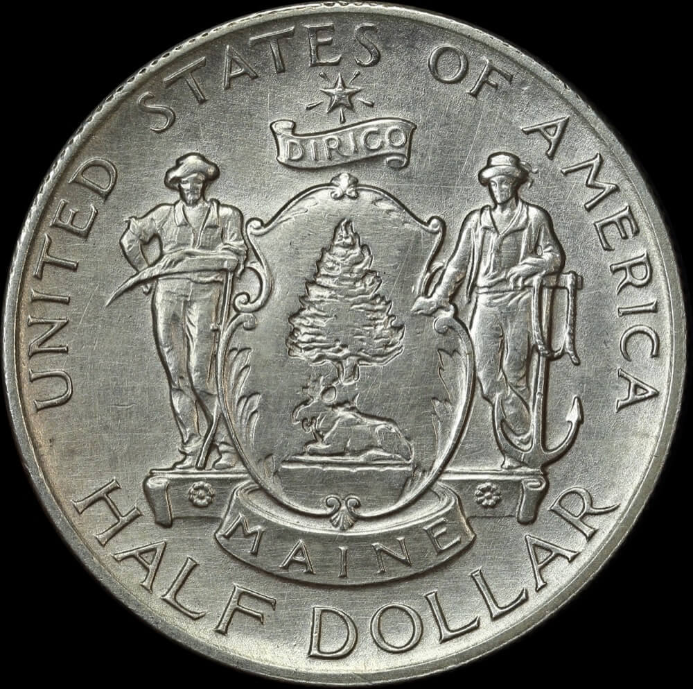 United States 1920 Silver Half Dollar Maine Uncirculated product image