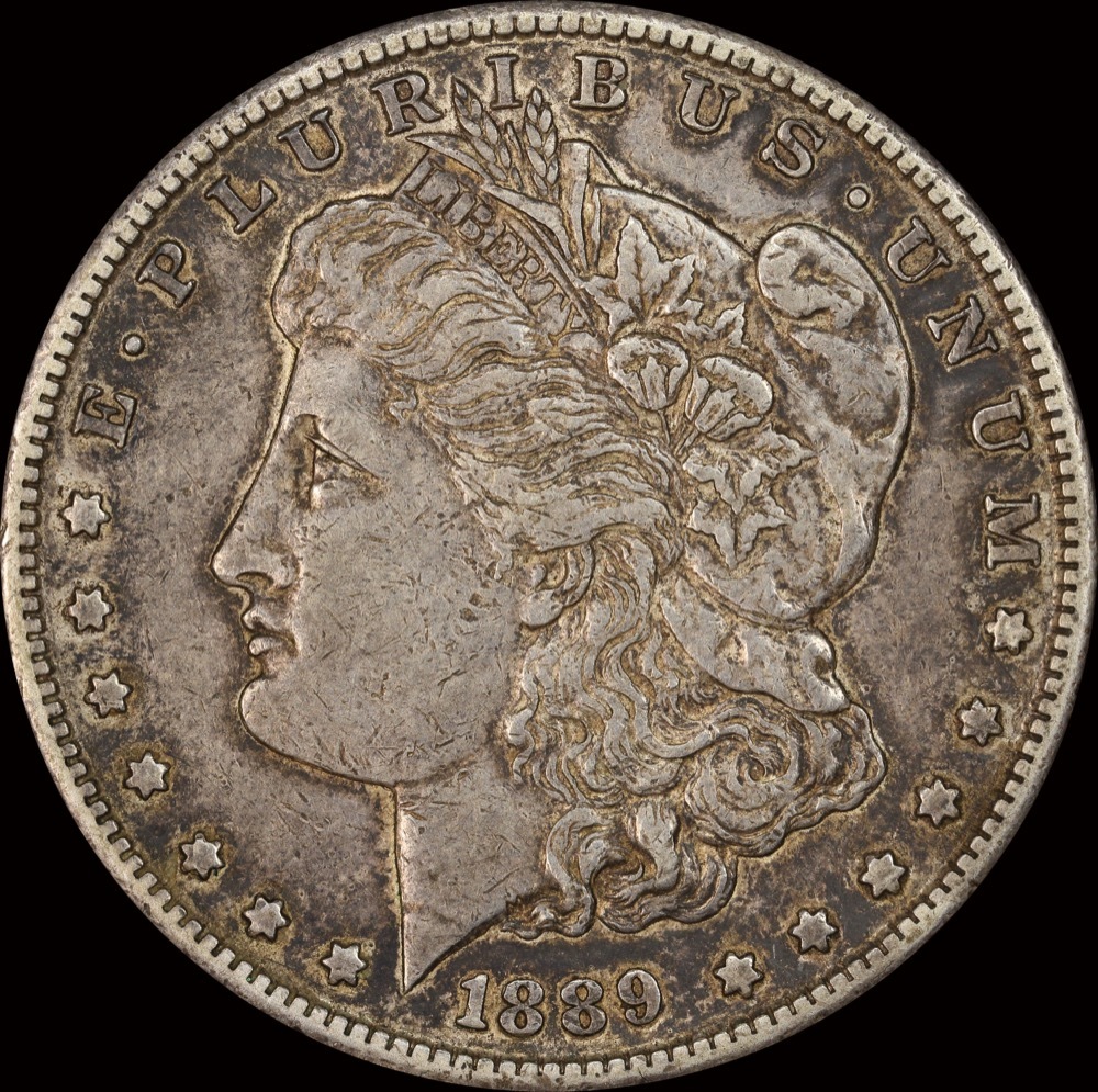 United States 1889-S Silver Morgan Dollar good VF product image