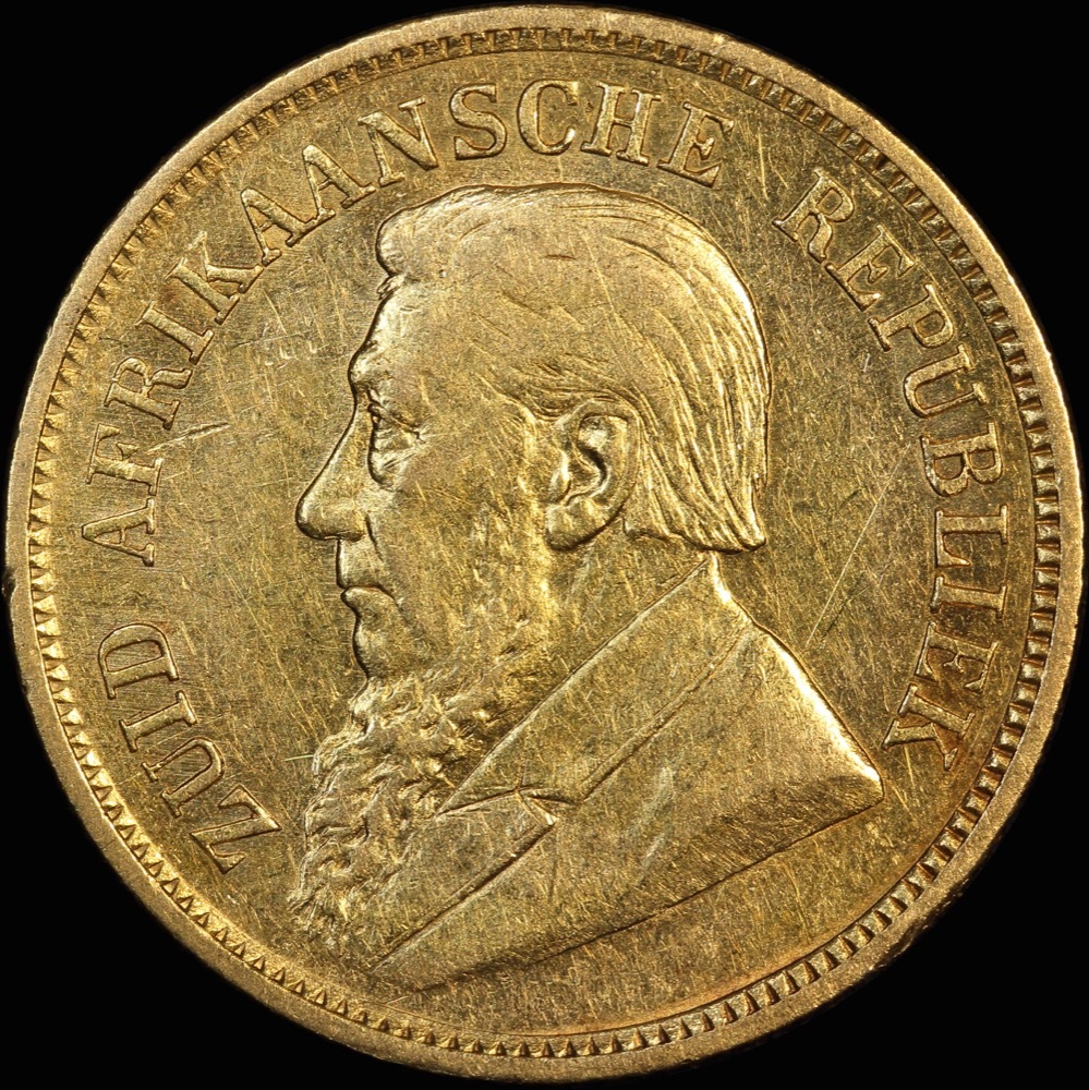 South Africa 1897 Gold Half Pond KM#9.2 Very Fine product image