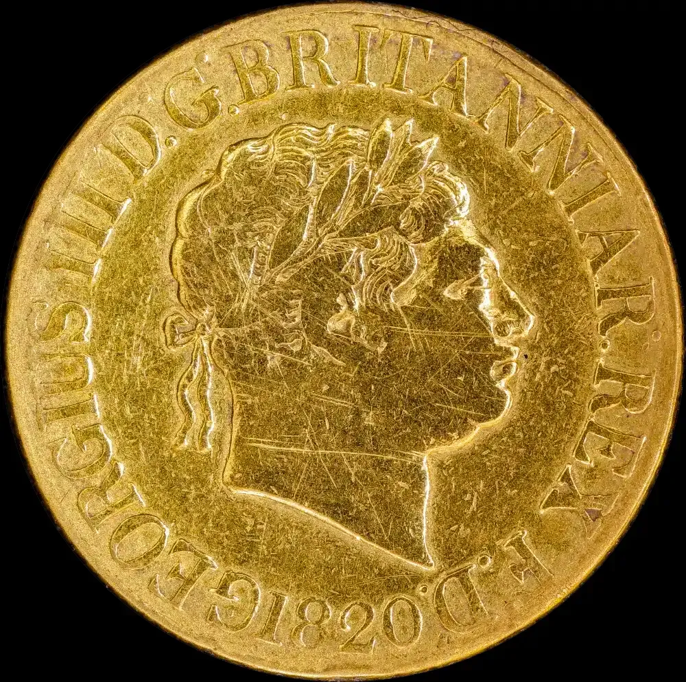 1820 Gold Sovereign George III S#3785C about Fine product image