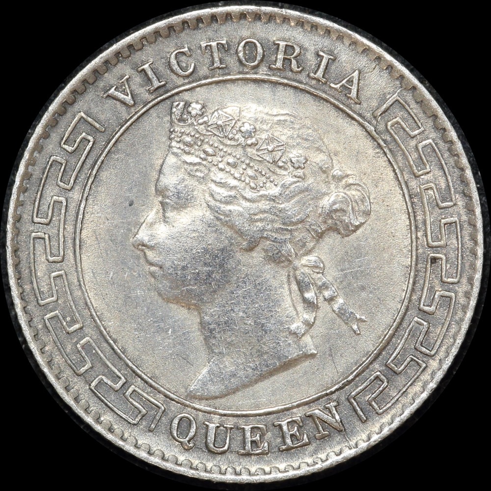 Ceylon 1900 Silver 10 Cents KM#94 Uncirculated product image