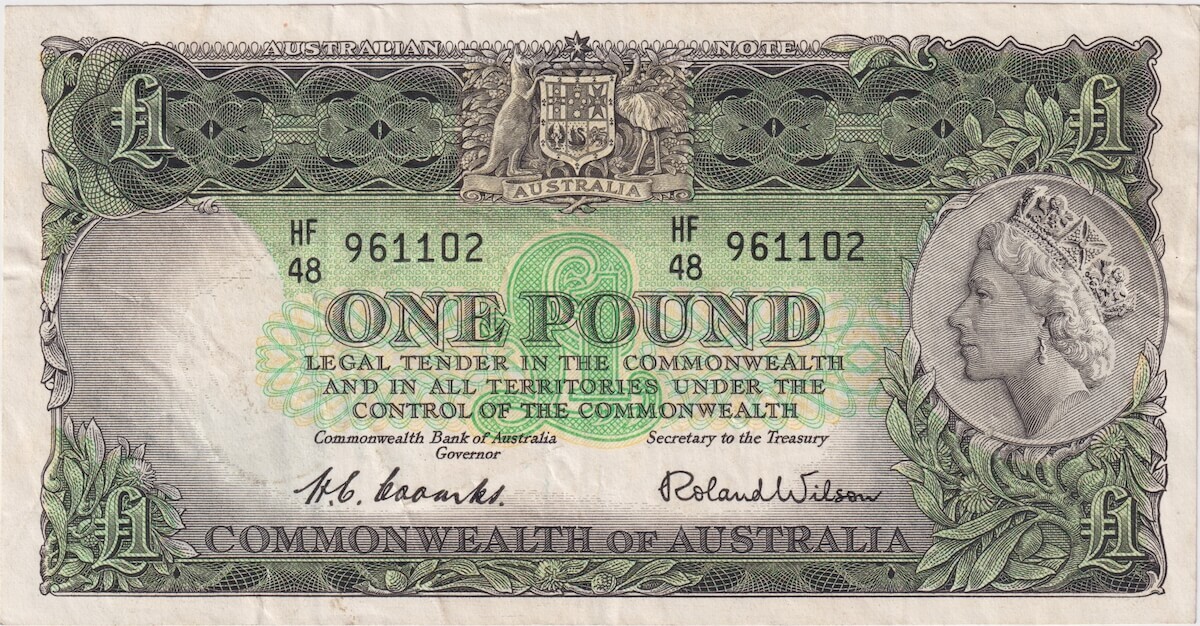 1953 One Pound Coombs/Wilson R33 Extremely Fine product image
