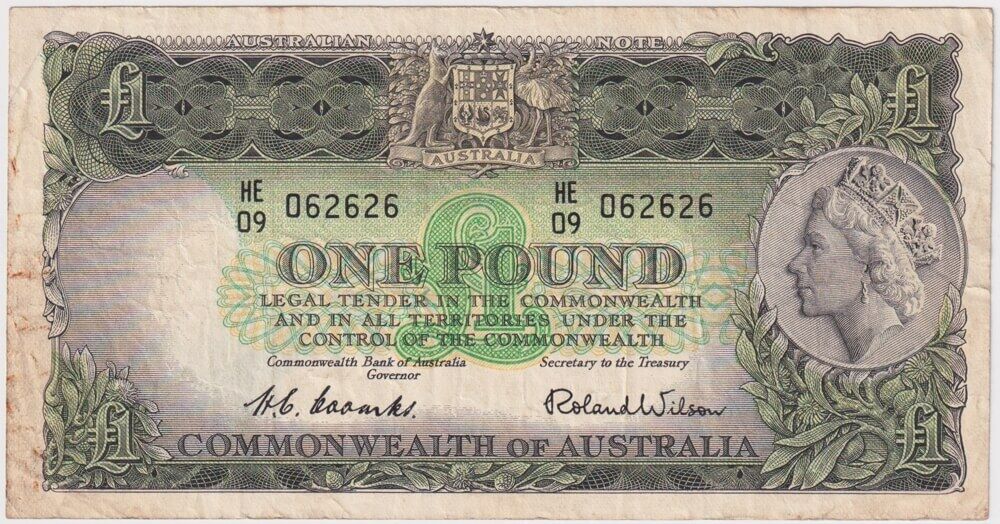 1953 One Pound Coombs/Wilson R33 Fine product image