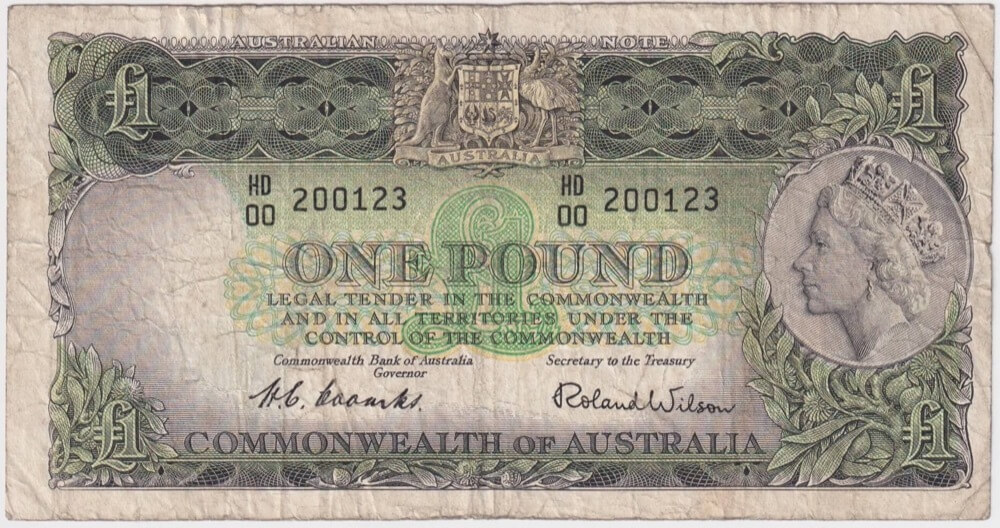 1953 One Pound Coombs/Wilson R33 Fine product image
