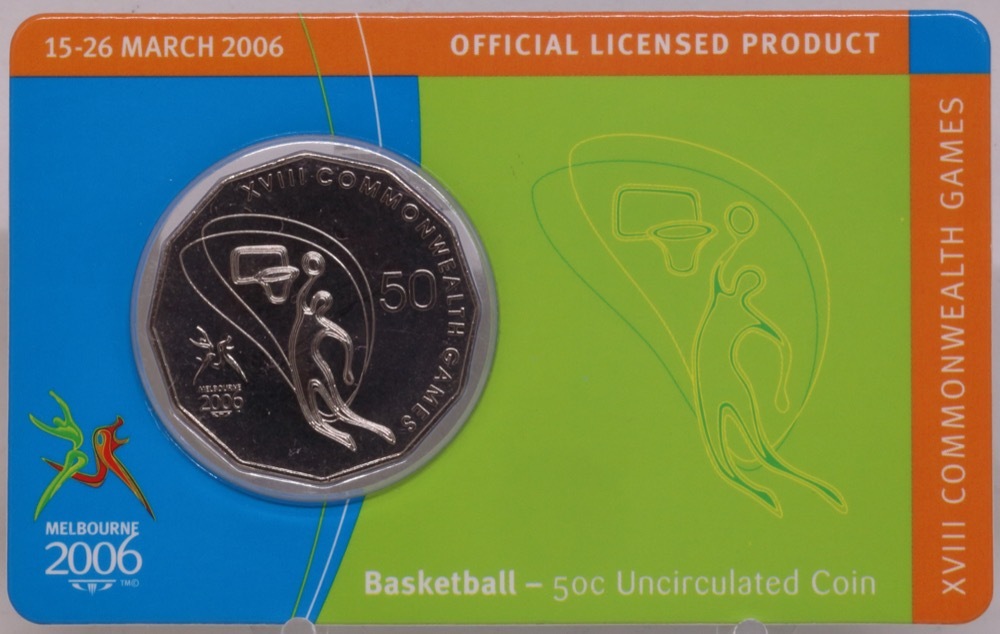 2006 50 Cent Unc Melbourne Commonwealth Games - Basketball product image