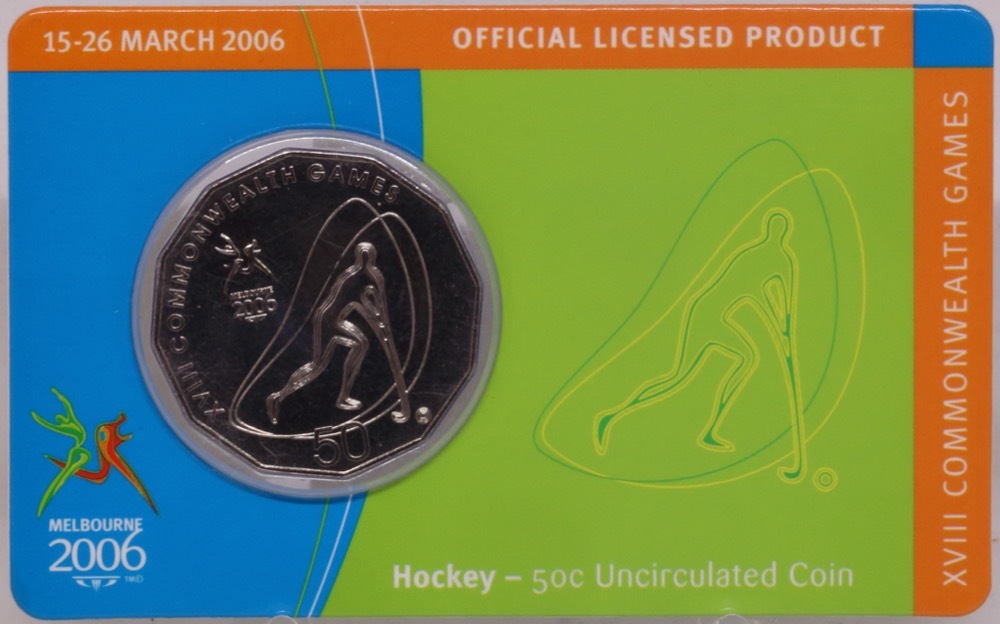 2006 50 Cent Unc Melbourne Commonwealth Games - Hockey product image