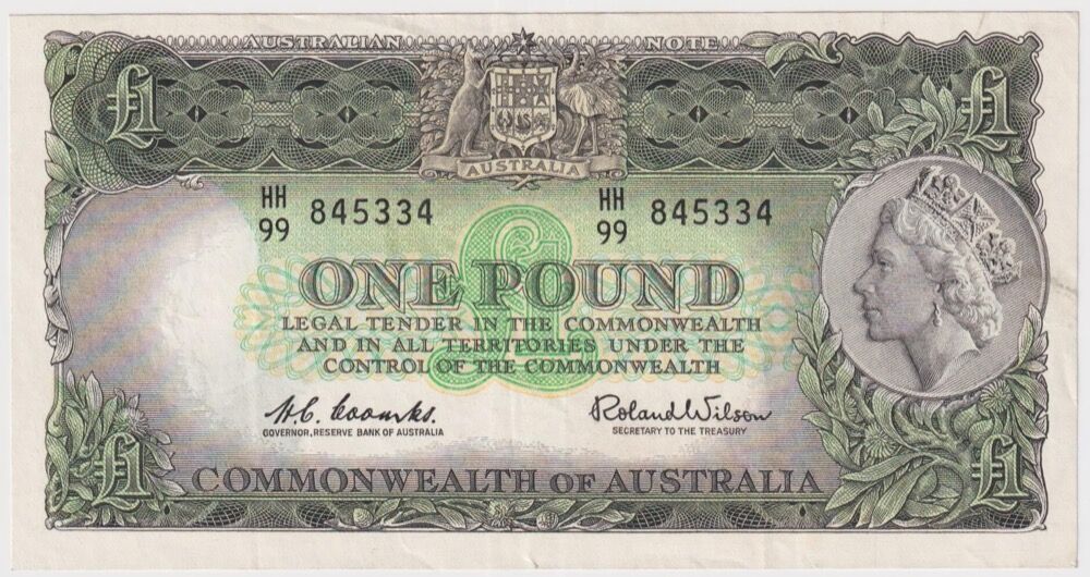 1961 One Pound Coombs/Wilson R34A Extremely Fine product image