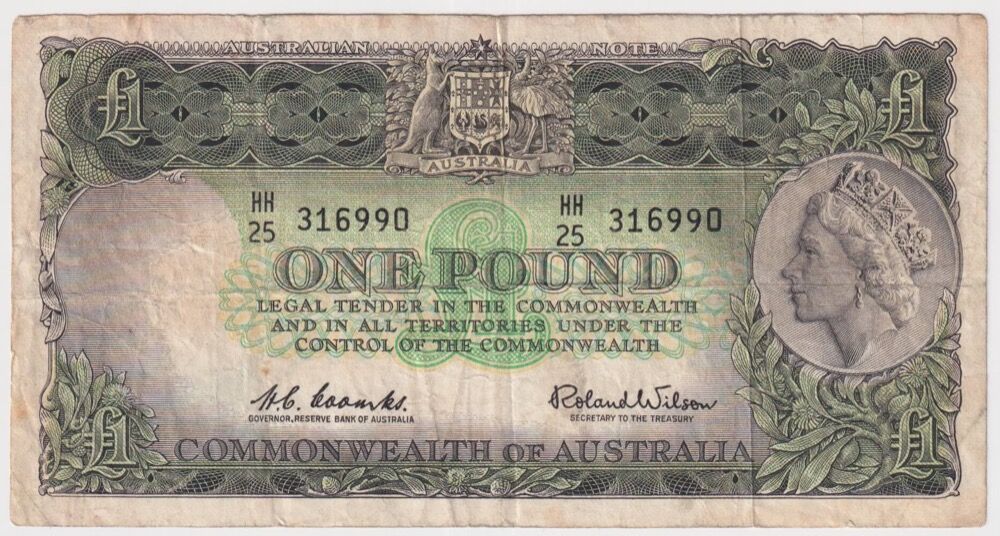1961 One Pound Coombs/Wilson R34A Fine product image