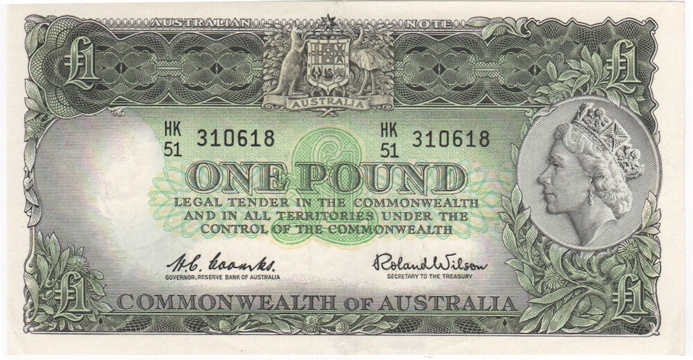 1961 One Pound Coombs/Wilson R34A good Extremely Fine product image