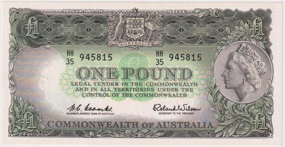 1961 One Pound Coombs/Wilson R34A Uncirculated product image