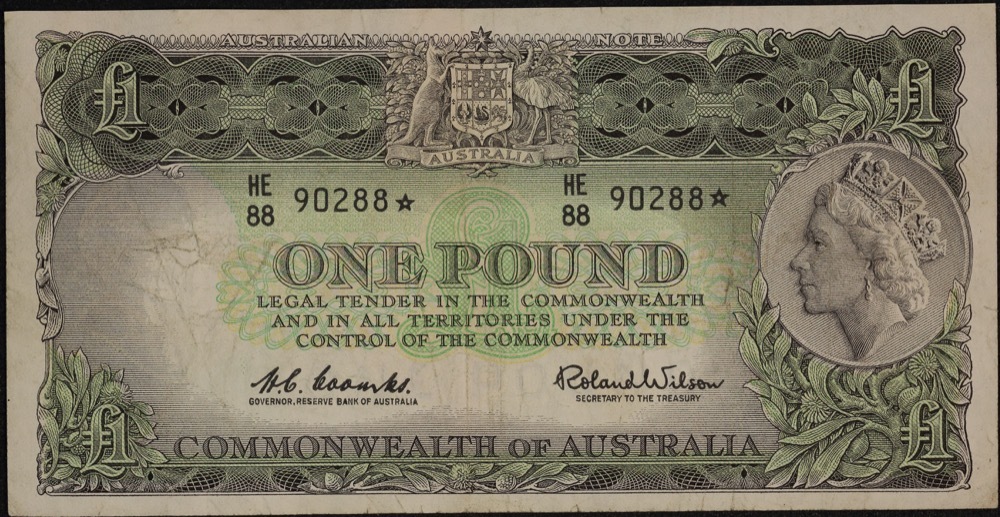 1961 One Pound Coombs/Wilson R34Sa Fine product image