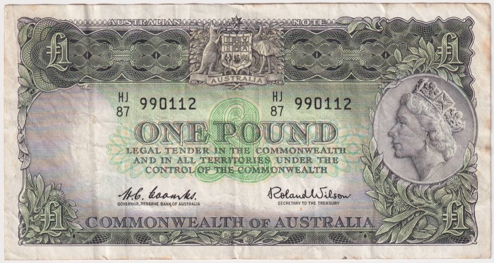 1961 One Pound Coombs/Wilson R34B Very Fine product image