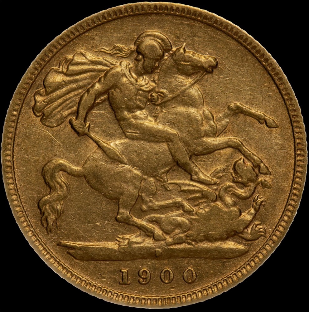1900 Perth Veiled Head Half Sovereign Very Fine product image