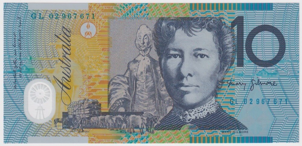 2002 $10 Note MacFarlane/Henry GL02 First Prefix R320aL Uncirculated product image