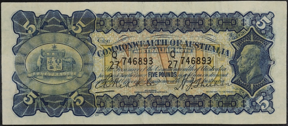 1932 Five Pound Riddle/Sheehan R43 PCGS VF25 product image