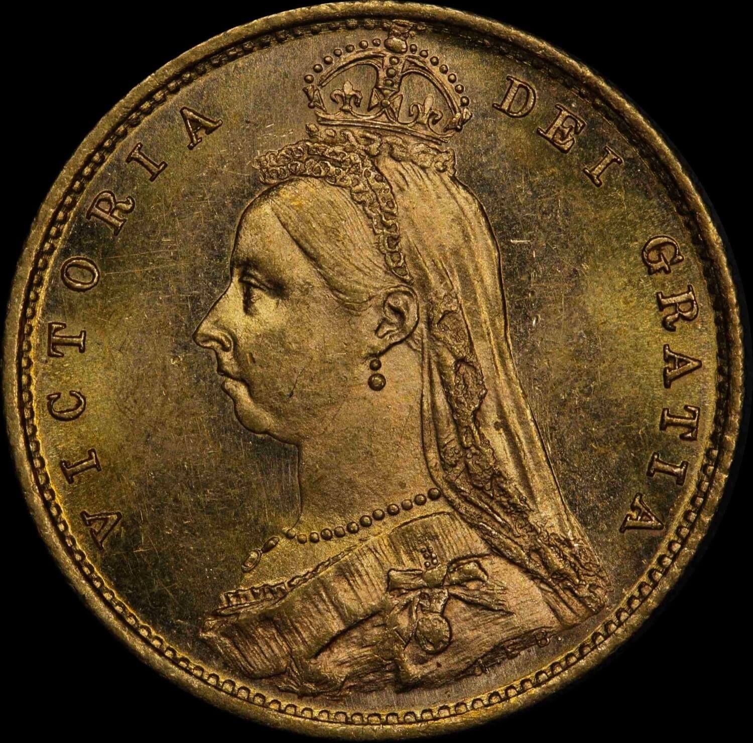 1893 Melbourne Jubilee Head Half Sovereign Choice Unc (PCGS MS63) product image