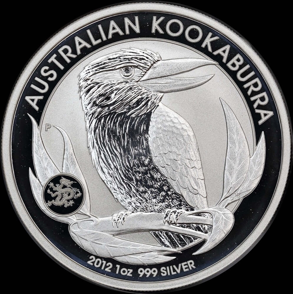 2012 Silver 1 oz Coin Kookaburra Dragon Privy product image