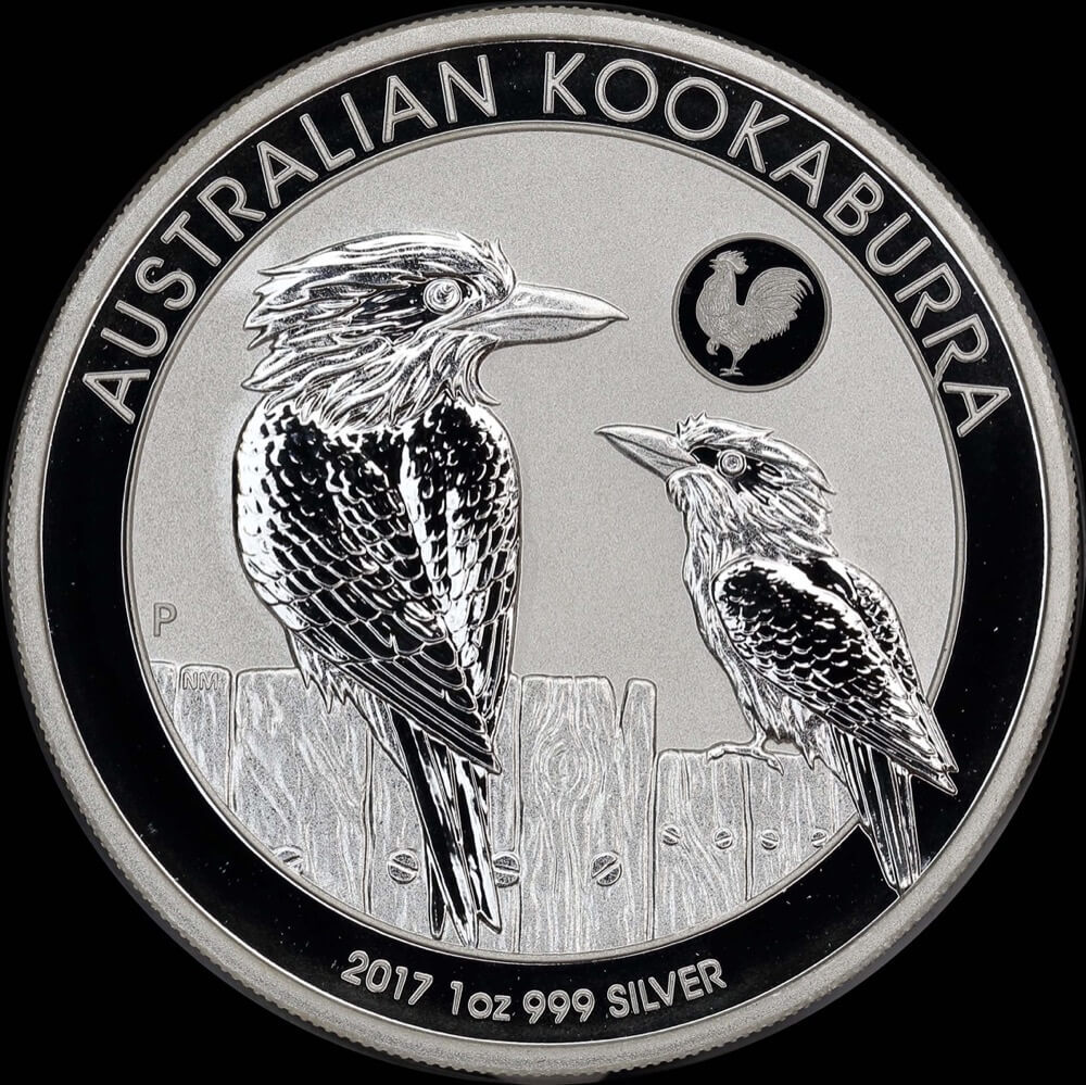 2017 Silver 1 oz Coin Kookaburra Rooster Privy product image