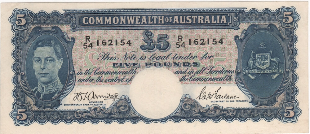 1942 Five Pound Armitage/McFarlane R46 about EF product image