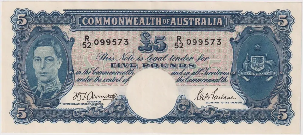 1942 Five Pound Armitage/McFarlane R46 about EF product image