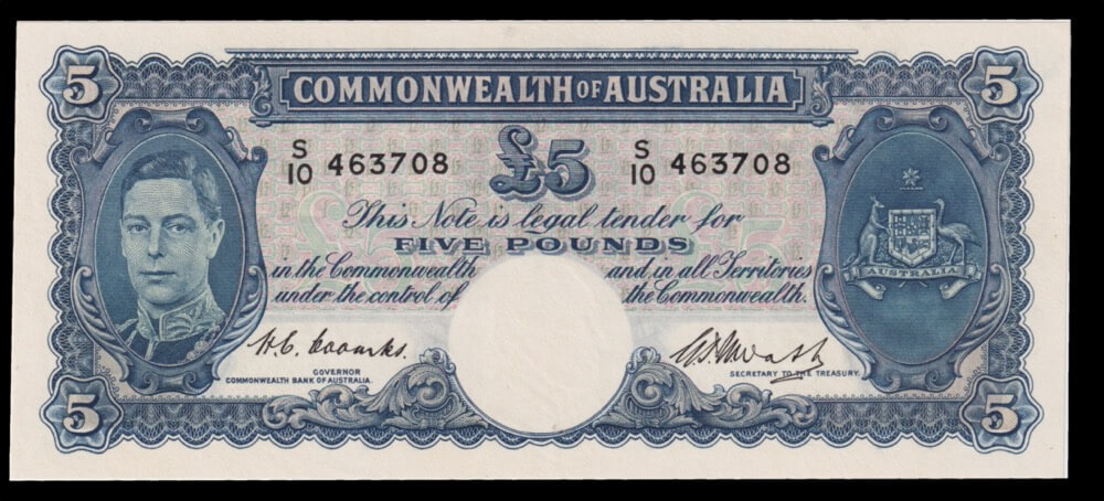 1949 Five Pound Coombs/Watt R47 about Unc product image