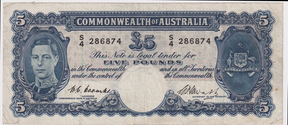 1949 Five Pound Coombs/Watt R47 Fine product image