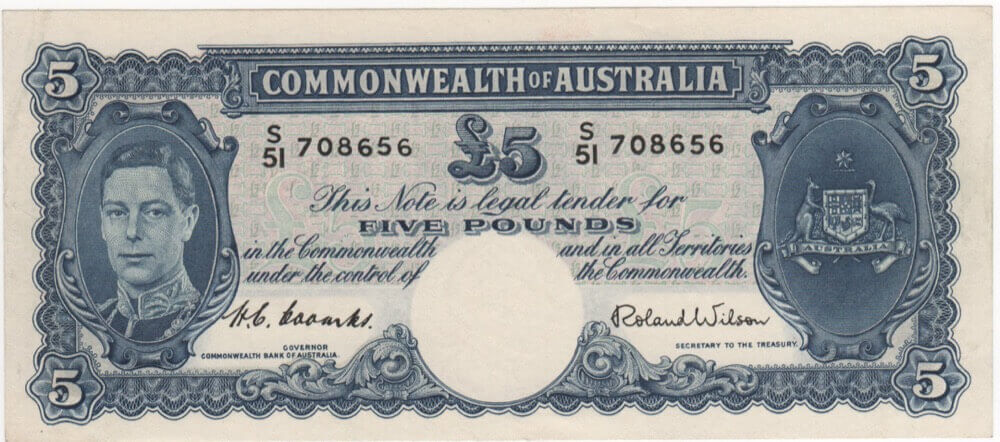 1952 Five Pound Coombs/Wilson R48 Extremely Fine product image