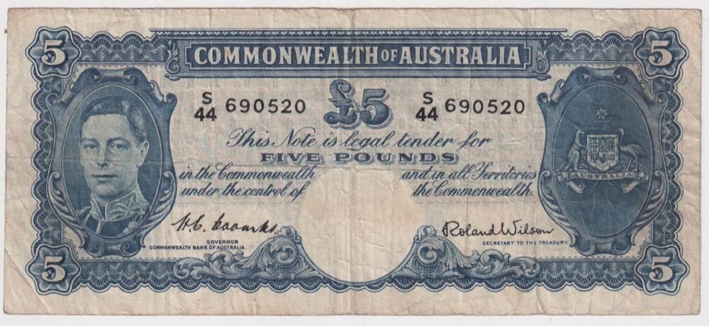 1952 Five Pound Coombs/Wilson R48 Fine product image